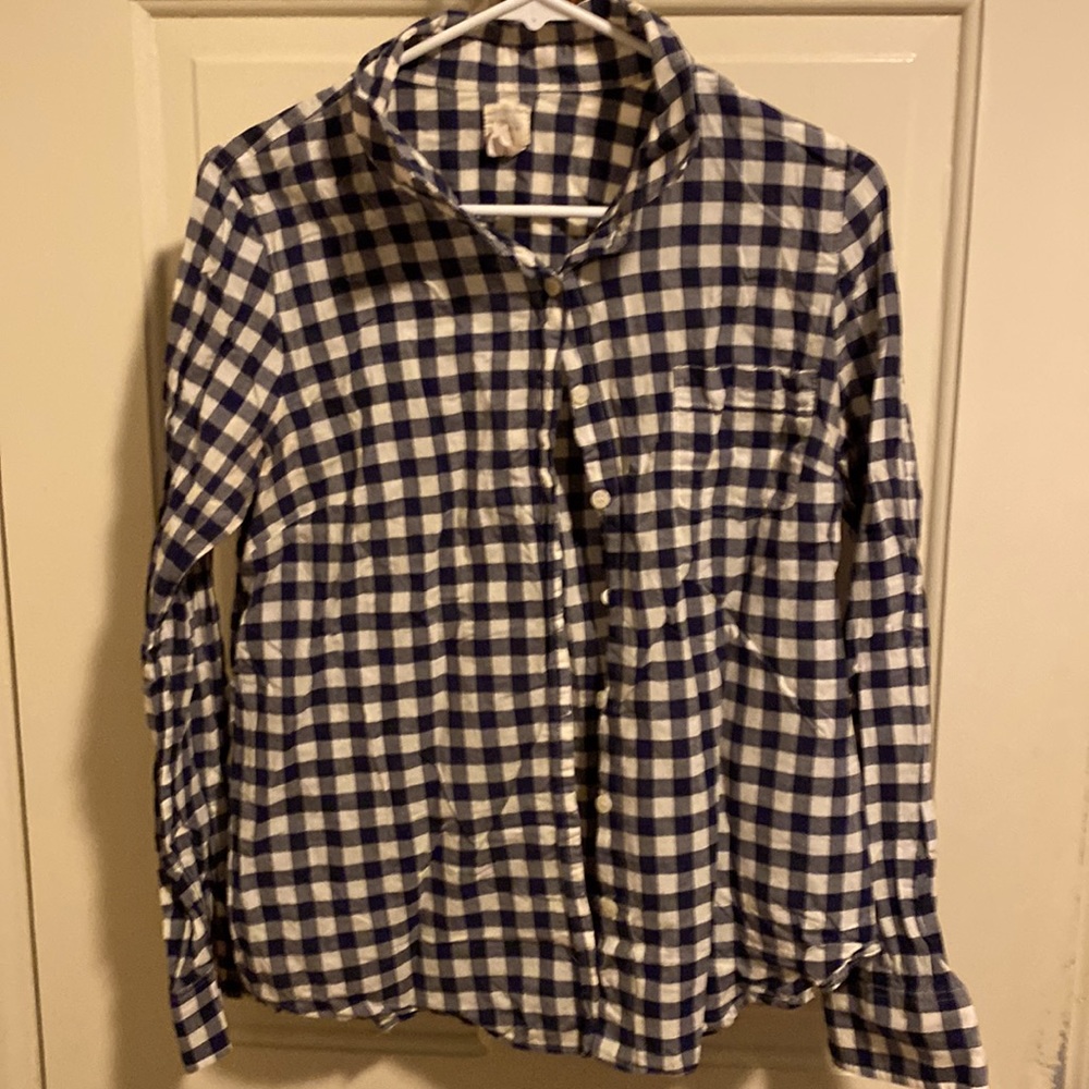 J Crew blue button down size M